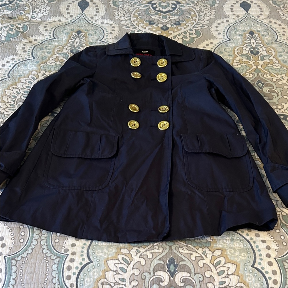 Miss Sixty Navy military jacket coat